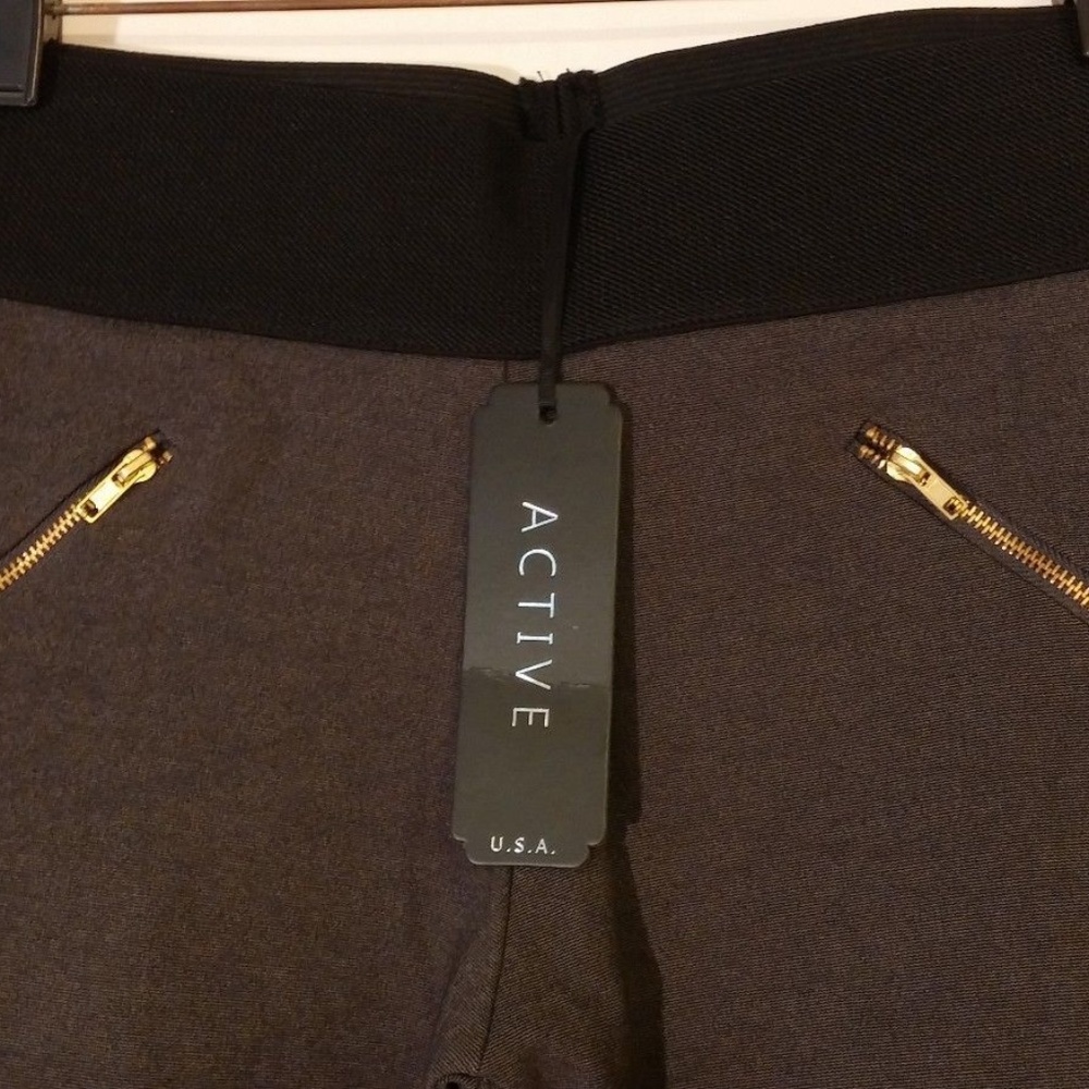 Active Charcoal Gray Leggings Pants Size M